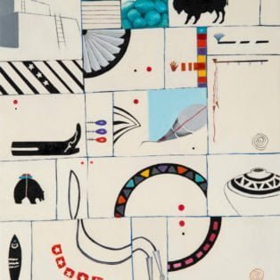 Western Whimsy, Paula Cleggett, Mixed Media, 16_x20_, $350.00 - Paula Cleggett