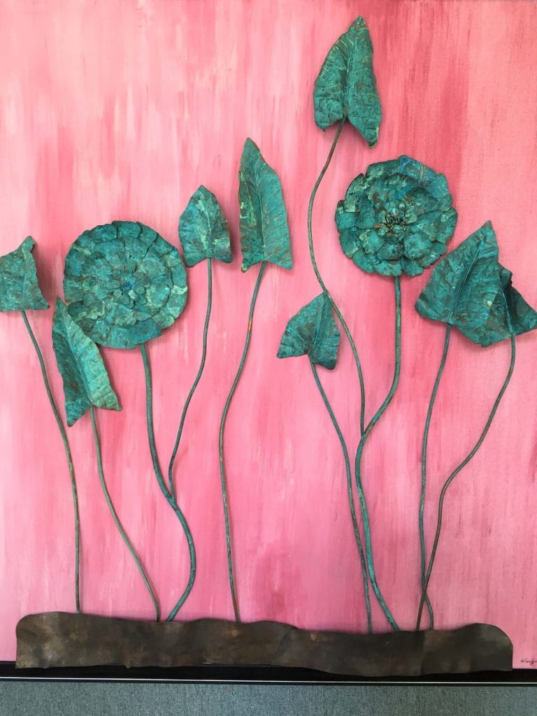 Blooming in Pink-Wanjin Kim-48Wx48H-$2400 (2) - Wanjin Kim