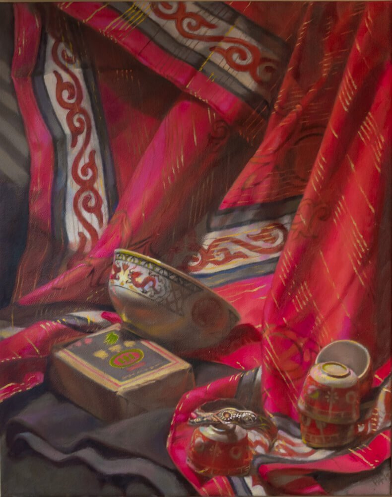 Grassland Still Life-CinCin Fang-Oil-20inx24in-$700 - Hui Fang