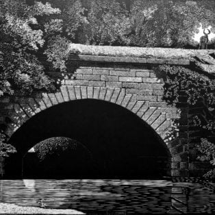 Gray - Aqueduct at Warren, Albemarle County, Virginia - woodcut - $350 - M Alexander Gray