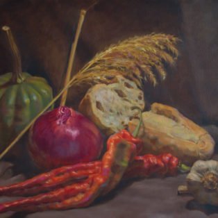 Market Haul-CinCin Fang-Oil-24inx20in-$700 - Hui Fang