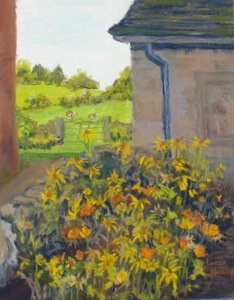 Keddleston Farm, England-Linda Norton-soft pastel-20h x 17-300. - Linda Norton