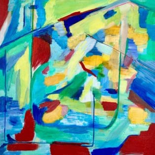 Maison de Mes Rêves Checa Acrylic 24_x24_ 1,200$ - Maria-Victoria