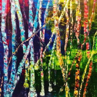 Mystical Forest Checa Oil 40_x30_ 800$ - Maria-Victoria