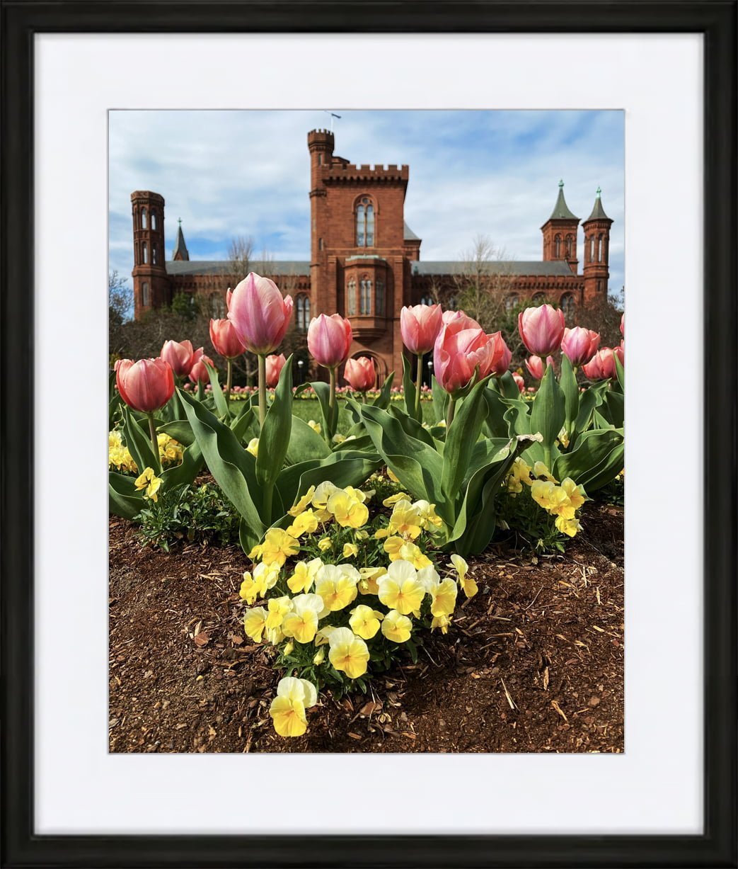 Smithsonian Castle with Flowers