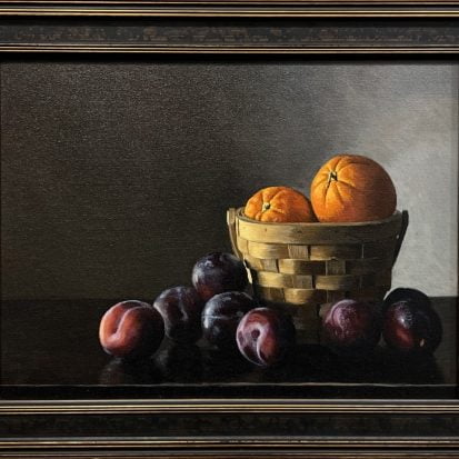 M. Alexander Gray - Still Life with Plums and Oranges