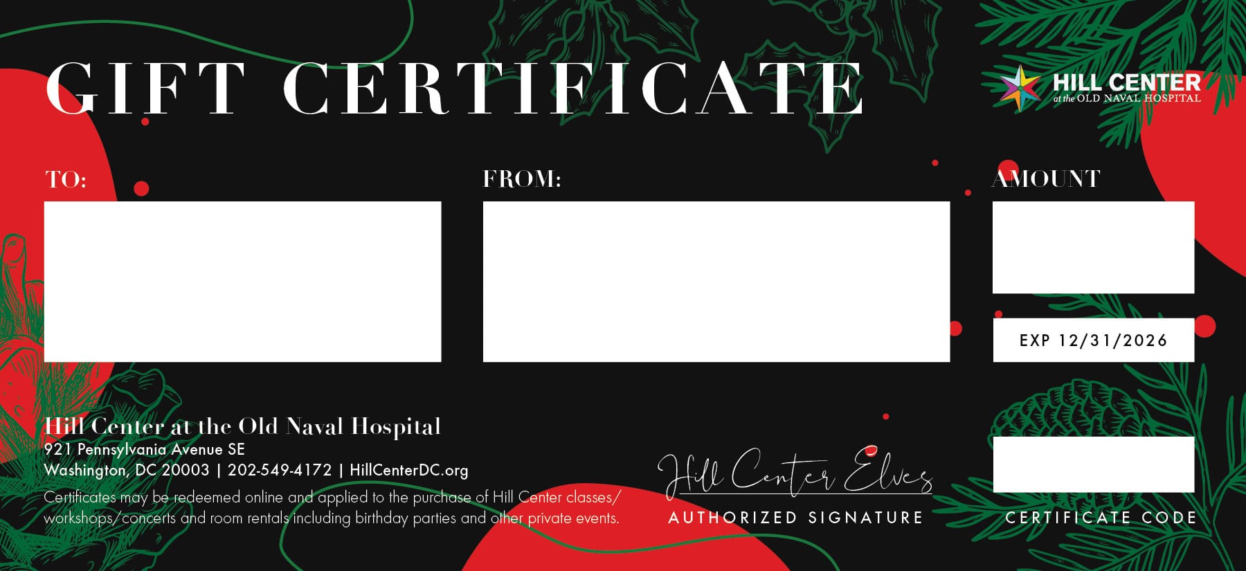 Gift Certificate