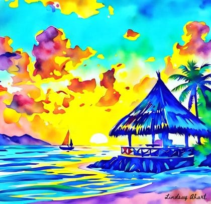 Lindsay Ahart - Watercolor Frong