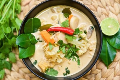 Marianne Tshihamba’s Silk Road Cooking Series: Thai Street food, Tom Yum Ka, Pomelo Salad, Thai Popcorn, Red Curry Chicken