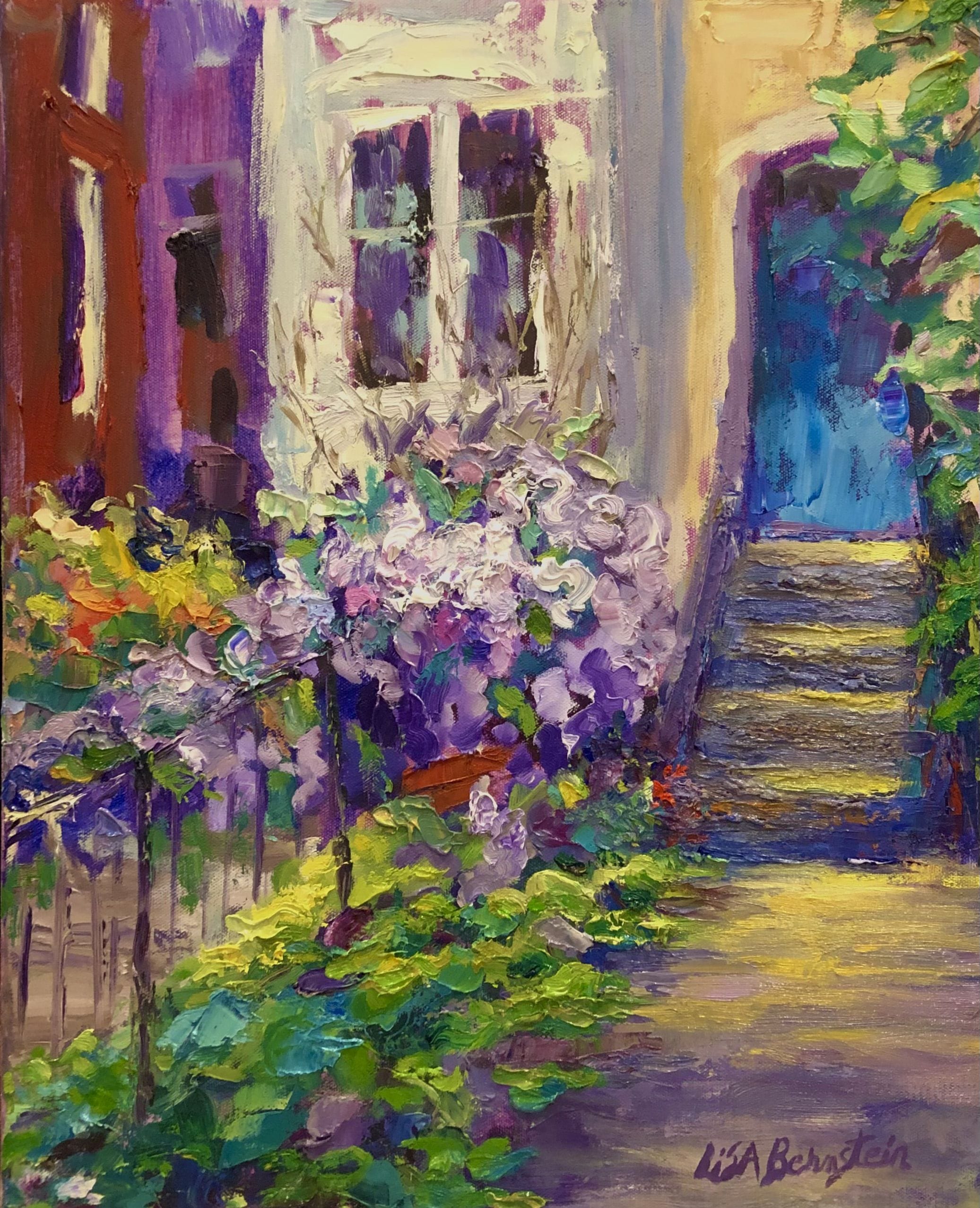 Lisa Bernstein – Blue Door with Wisteria