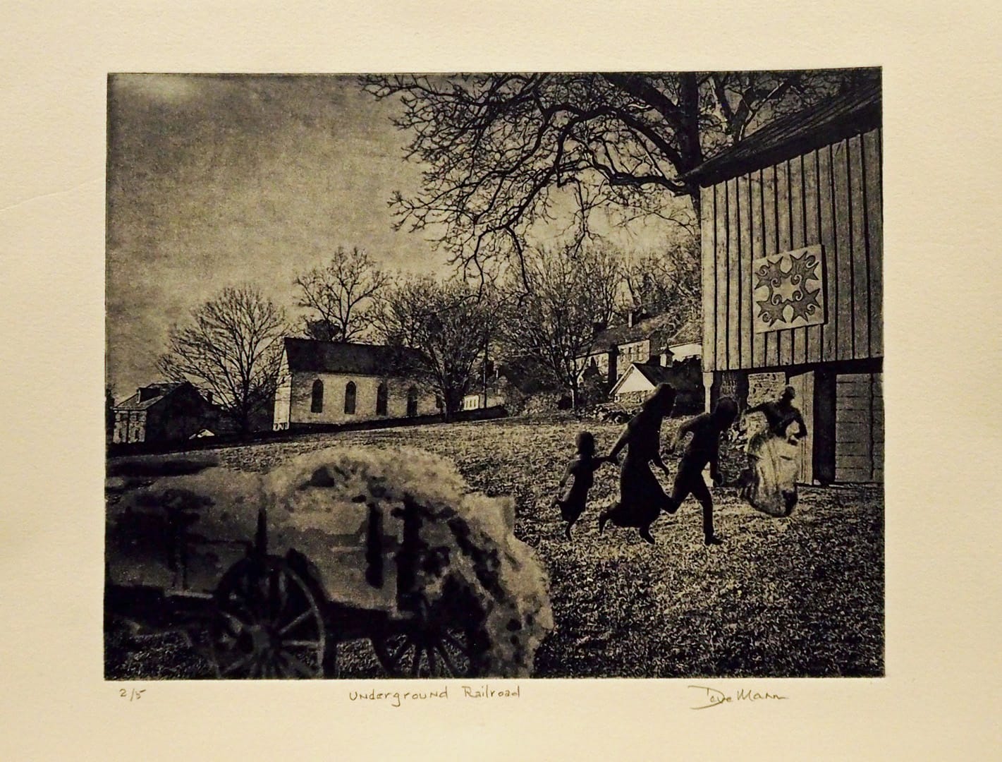 David Mann – Underground Railroad (etching)