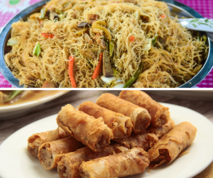 Pansit Bihon Lumpiang Shanghai